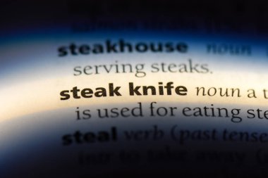 Biftek bıçağı Word'de bir sözlük. Biftek bıçağı kavramı.