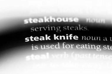 Biftek bıçağı Word'de bir sözlük. Biftek bıçağı kavramı.