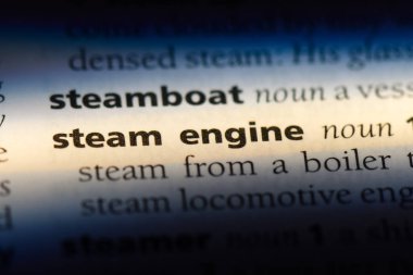 buhar motoru Word'de bir sözlük. buhar motoru kavramı.