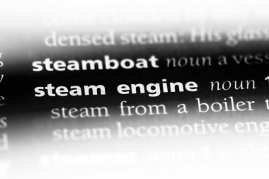 buhar motoru Word'de bir sözlük. buhar motoru kavramı.