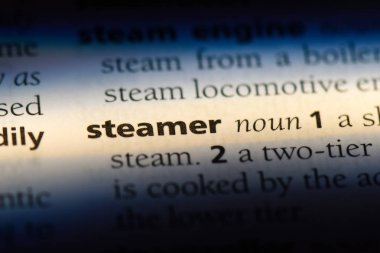 bir sözlüğü'ndeki vapur sözcüğü. Vapur kavramı.