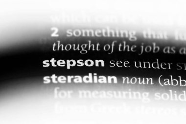 üvey oğlu Word'de bir sözlük. üvey oğlu kavramı.