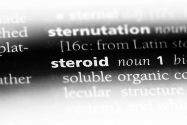 steroid tek kelimeyle bir sözlük. steroid kavramı.