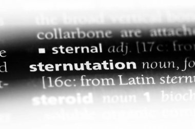 sternutation sözcük sözlüğe. sternutation kavramı.