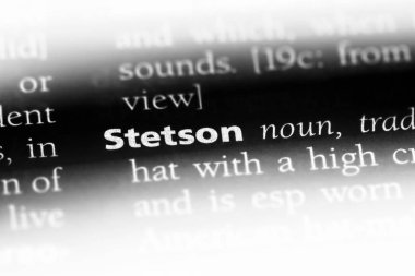 Stetson Word'de bir sözlük. Stetson kavramı.