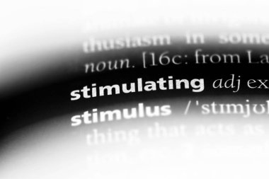 bir sözlüğü'ndeki sözcüğü uyarıcı. uyarıcı kavramı.