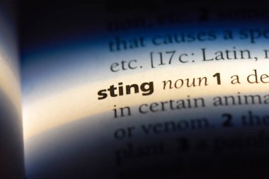 Sting Word'de bir sözlük. Sting kavramı.