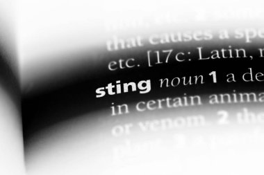 Sting Word'de bir sözlük. Sting kavramı.