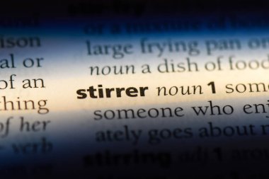 karıştırıcı Word'de bir sözlük. karıştırıcı kavramı.