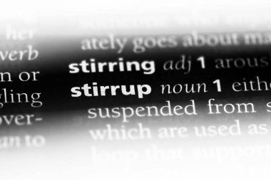 üzengi Word'de bir sözlük. üzengi kavramı.