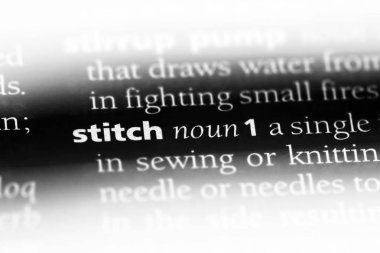 bir sözlüğü'ndeki sözcüğü dikiş. dikiş kavramı.