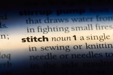 bir sözlüğü'ndeki sözcüğü dikiş. dikiş kavramı.