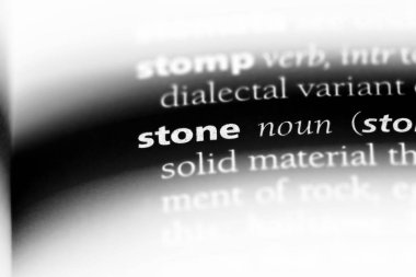 bir sözlüğü'ndeki taş sözcüğü. taş kavramı.