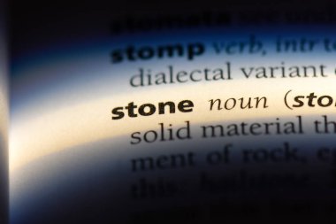 bir sözlüğü'ndeki taş sözcüğü. taş kavramı.