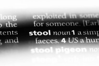 dışkı Word'de bir sözlük. dışkı kavramı.