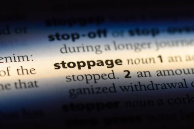 Stopaj Word'de bir sözlük. Stopaj kavramı.