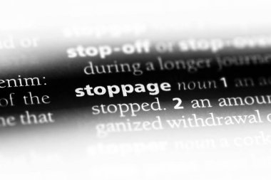 Stopaj Word'de bir sözlük. Stopaj kavramı.