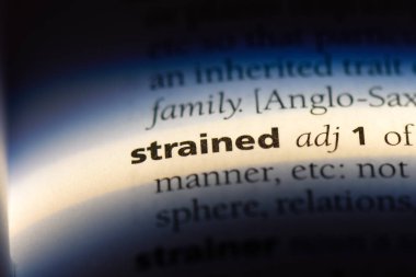 sözcük sözlükte gergin. gergin kavramı.