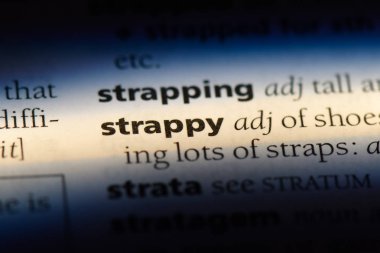 İnce askılı tek kelimeyle bir sözlük. İnce askılı kavramı.