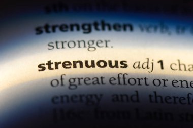 bir sözlüğü'ndeki yorucu sözcüğü. yorucu kavramı.