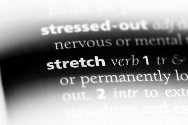 sözcük sözlükte germek. kavram streç.