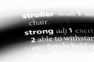 Sözlükteki güçlü kelime. güçlü kavramı.