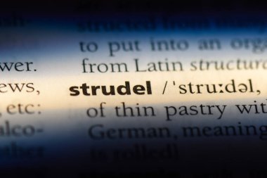 Strudel Word'de bir sözlük. Strudel kavramı.