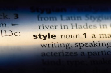 tarzı Word'deki bir sözlük. Stil kavramı.