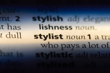 stilist Word'de bir sözlük. stilist kavramı.