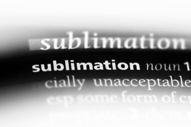 süblimasyon Word'de bir sözlük. süblimasyon kavramı.