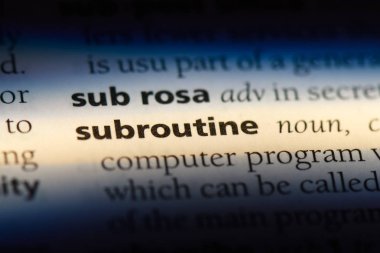 alt yordam Word'de bir sözlük. alt yordam kavramı.