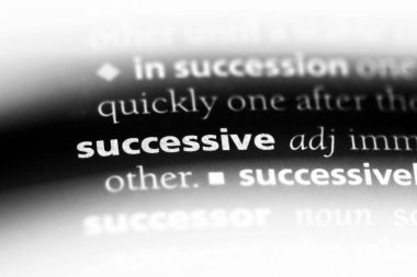 Art arda gelen sözcük sözlüğe. birbirini izleyen kavramı.