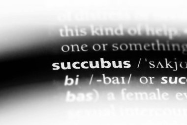Succubus Word'de bir sözlük. Succubus kavramı.