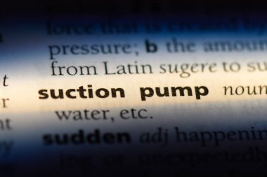 Pompa emiş ağzından Word'de bir sözlük. Pompa emiş ağzından kavramı.