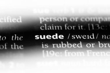 Süet Word'de bir sözlük. Süet kavramı.