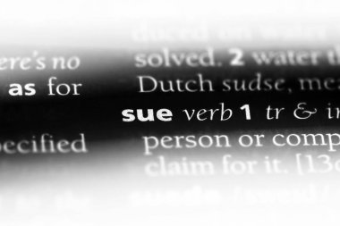 bir sözlüğü'ndeki sözcüğü dava. kavram dava.