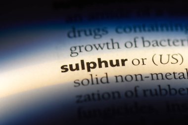 Kükürt Word'de bir sözlük. Kükürt kavramı.