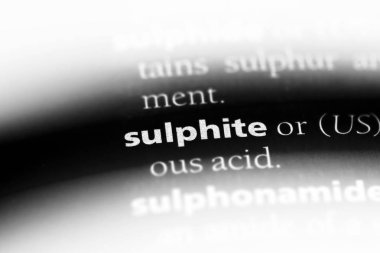 sülfit Word'de bir sözlük. sülfit kavramı.