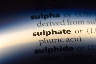 sülfat Word'de bir sözlük. sülfat kavramı.