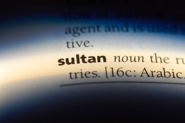 Sultan Word'de bir sözlük. Sultan kavramı.