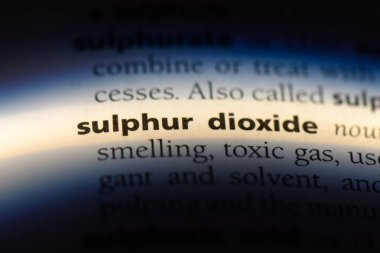 Kükürt dioksit sözcük sözlüğe. Kükürt dioksit kavramı.