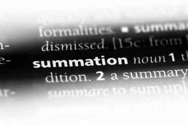 bir sözlüğü'ndeki Toplam sözcüğü. Toplam konsept.