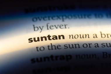 Güneş Word'de bir sözlük. Güneş kavramı.