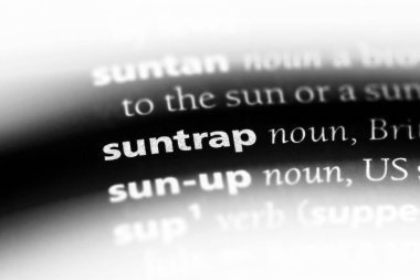 suntrap sözcük sözlüğe. suntrap kavramı.