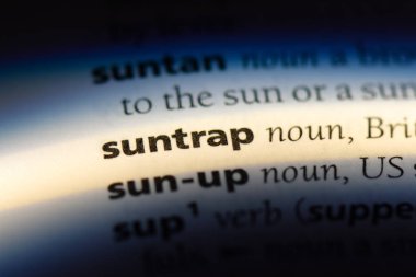 suntrap sözcük sözlüğe. suntrap kavramı.