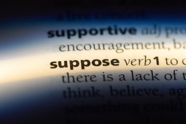 sözcük sözlükte varsayalım. kavram varsayalım.