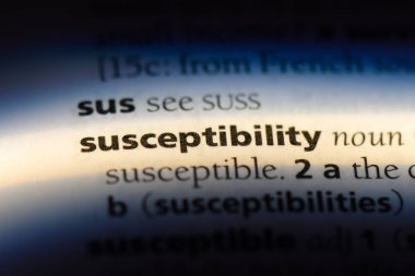 duyarlılık Word'de bir sözlük. duyarlılık kavramı.