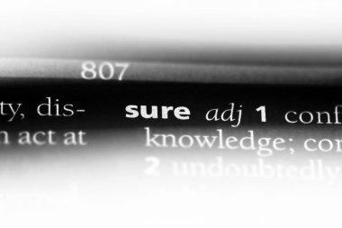 emin kelime sözlüğe. emin kavramı.