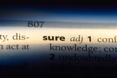 emin kelime sözlüğe. emin kavramı.