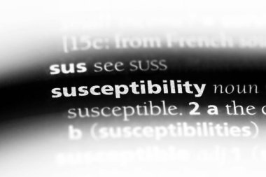 duyarlılık Word'de bir sözlük. duyarlılık kavramı.